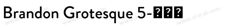 Brandon Grotesque 5字体转换